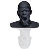 OEHLBACH Supporto per cuffie Oehlbach Scream - fatto a mano, in resina, nero - testa di culto Oehlbach per la memorizzazione di cuffie over- e on-ear