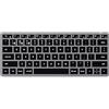 Satechi Tastiera retroilluminata Bluetooth Slim X1 - Tasti illuminati e sincronizzazione multi-dispositivo - per M2/ M1 MacBook Pro/Air, M2/ M1 iPad Pro/Air, M2 Mac Mini, iMac M1 - Grigio siderale