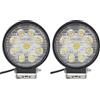 Simoni Racing SR/DL4 Kit 2 Fari Supplementari Universali, Fari a Led di Profondità, 12V, Rotondi, Universali, Luce superbianca