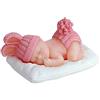 All_Others Stampo in silicone per bambini, 3D, per dormire, sdraiato, per cioccolato, fondente, decorazione per torte, cioccolato, sapone, resina epossidica