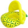 Vindany Salvagente Neonato - Neonato Gonfiabile Giocattoli Galleggianti Baby Float Salvagente con Regolabile Parasole per Bambini (6-36 Mesi) (Yellow Pineapple)