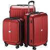 HAUPTSTADTKOFFER X-Berg - Bagaglio a mano rigida, Trolley da cabina, Borsa porta Laptop 55 cm, 42 Litri, Rosso
