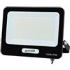 GASIASHOP SRL UNIVERSO EK05-150W-N FARO PROIETTORE SMD LED FLOODLIGHT 150W SLIM IP65 COLORE NERO - 3000K 4000K 6500K (BIANCO CALDO)