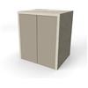 LIBEROSHOPPING.eu - LA TUA CASA IN UN CL Mobile Coprilavatrice in Legno Nobilitato - 2 Ante, Push and Pull - L79 x P65 x H91 cm - Per Lavatrice o Asciugatrice, Salvaspazio, Facile da Montare (Tortora/Pietra)