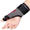 ORTONYX Immobilizzatore per pollice leggero Tutore per pollice Spica Supporto per stecca - Artrite, dolore, distorsioni, stiramenti, Tunnel carpale e stabilizzatore per pollice a grilletto - S/M
