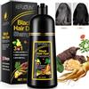 Generico Shampoo Colorante Nero Donna Uomo, 500ML Shampoo per Capelli 3 in 1, Black Hair Dye Shampoo, Shampoo Colorante Capelli Bianchi, Shampoo Capelli Colorati Tintura Capelli Istantanea (Nero)