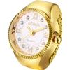 OIDEA Orologi Anello Elastico Unisex: Orologio al Quarzo Analogico per Uomo e Donna Scala di Diamanti Cinturino in Acciaio Allungabile - Per Uso Quotidiano Tempo Libero Regalo, oro