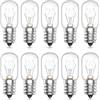 Bonlux Lampadina Forno E14 300 Gradi, Dimmerabile Bianca Calda T22 Per Lampada di Sale, Microonde, Frigorifero e Cappa Aspirante - 14W, 10 Pezzi