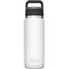 YETI Rambler Bottle Chug, Vacuum Insulated Stainless Steel Bottle with Chug Cap, White, 26 oz (760 ml)