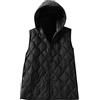 Generic Giacca Senza Maniche Allentata da Donna con Cappuccio in Piumino Caldo e Leggero Autunnale Pellicciotto Corto Elegante