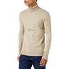 Calvin Klein Jeans INSTITUTIONAL Roll Neck Sweater J30J324325 Maglioni, Beige (Plaza Taupe), M Uomo