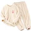 Generic del Bambino dei Capretti delle Ragazze dei Ragazzi di Inverno del Manicotto Lungo del Fumetto Stampe Pigiami in Pile Magliette E Camicette Pantaloni 2 PZ Completi Vestiti Set Completi Bambina 9 Anni