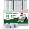 Maya Home & Garden - Rotoli Cassa 80x80 Termica Fiscale, Carta Termica 80x80 Omologata per Registratori di Cassa e Scontrini Fiscali, Alta Qualità e Lunga Durata
