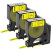 UniPlus D1 9mm Nastro Compatibile con Dymo D1 40918 S0720730 Etichette per Dymo LabelManager 160 210D 220P 360D 420P 500TS 120P Labelpoint 250 150 Labelwriter 450 Duo Nero su Giallo Confezione da 3