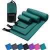 ZENACROSS - Asciugamani Palestra Set 3 - Microfibra - XS, S, M