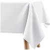 Filumi Tovaglia 140x340 cm bianco, lavabile, per interni ed esterni, motivo geometrico Verte