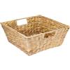 HMF Cesto regalo vuoto in giacinto d'acqua | rettangolare | 30 x 30 x 12 cm