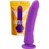 MySecretCase Dildo Silicone Realistico 19cm - Dildo Di Gomma Con Ventosa, Dildi Realistici, Pene Realistico Sextoys, Falli Realistici In Silicone, Fallo Realistico Silicone Morbido (Viola)