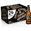Peroni Gran Riserva Doppio Malto, Cassa con 24 Birre in Bottiglia da 33 cl, 7.92 L, Birra dal Gusto Intenso ed Equilibrato Leggermente Speziato, Gradazione Alcolica 6.6% Vol