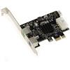 KALEA-INFORMATIQUE PCIe x1 PS/2-2 Porte Tastiera PS2 Mouse + 1 Porta USB 2.0 9 Punti Interno con Chipset ASIX 9990. Profilo alto/basso