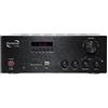 Dynavox VT-80 amplificatore stereo compatto, terminali di connessione a vite per 4 altoparlanti, telecomando solo per ingressi digitali (USB, scheda SD), antenna BT integrata, nero