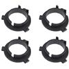 EMSea 4 x lampadine LED H7 per fari auto, adattatore per presa di corrente, colore nero, compatibile con KIA K3 K4 K5 Hyundai Coupé