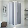 Forte BR102001 Box Doccia Free Angolo Riducibile, Apertura Centrale, Bianco, 80-100 x 80-100, H 185 cm