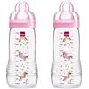 MAM Istruzioni in lingua straniera - Mam - Easy Active Biberon con tettarella flusso veloce, 330 ml, colori assortiti, 2 pezzi