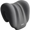 Milageto Supporto cervicale in Memory Foam per Sedia da Ufficio, Supporto cervicale in Memory Foam per Sedia da Ufficio, Cuscino poggiatesta per Sedia, Cuscino, Grigio Scuro