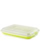 IBILI - Taper per salsicce e salumi, 24,8 x 14,4 x 3,3 cm, plastica priva di BPA, riutilizzabile, verde