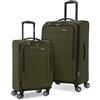 Samsonite Saire Lte Softside - Valigia espandibile con ruote girevoli, Verde oliva, 2-Piece Set (20/24), Saire Lte Softside Bagaglio Espandibile Con Ruote Spinner