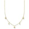 Thomas Sabo Collana da Donna in Argento Sterling 925 con Luna e Stelle, Lunghezza 40-45 cm