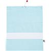 Filet - Sacchetto Asilo con stampa a Quadretti Vichy Verde Menta |Inserto a fascia in Tela Aida personalizzabile | Misura 42 x 34 cm | 100% Realizzato in Italia con materiali di alta qualità