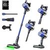 SculifyVita Aspirapolvere Senza Fili Potente 58KPA/650W, Scopa Elettrica per Peli Animali/Tappeti/Pavimenti con Anti-Groviglio, Luce LED, Autonomia 60 Min, 2L - AE580