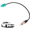 Knocery Adattatore Antenna Autoradio, Connettore Radio Auto Universali, Fakra Z Maschio a DIN Maschio Cavo Spinotto Antenna Autoradio, Adattatore per DAB FM AM Stereo Radio