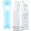 Mupmod Telecomando Bluetooth di ricambio, con custodia in silicone e cinturino da polso, per Nvidia Shield, Nintendo Wii e Wii U (bianco)