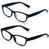 OPULIZE The Reading Glasses Company Blu Scuro Acquamarina Lettori Valore 2 Pacco Uomo Donna Rr77-3Q +1,00 - 58 Gr