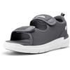 FitVille Sandali per Diabetici Uomo Larghi Scarpe Ortopediche a Strappo Sandali Riabilitativi Apertura per Piedi Gonfi grigio 43 EU Larga