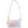 SOIMISS Donne ragazze arcobaleno colore borsa a tracolla peluche donne borse shopping Cross Body Pouch piccolo articolo borsa, Colori assortiti, 23 x 16,5 x 3,5 cm
