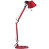 Artemide Tolomeo Micro Tavolo Rosso