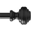 UNCONSIL Bastoni per tende per finestre da 121,9 a 213,4 cm, 1,9 cm, resistenti e regolabili, con terminali moderni, aste per tende da finestra per camera da letto, soggiorno, patio e cucina