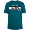 GREEN BAY PACKERS New Era cap NFL Regular t-Shirt ad Alta densità Serigrafia Grafica Frontale Originale Colore della Squadra Unisex Verde Scuro