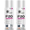 Faren F20, Spray Igienizzante per Climatizzatori Casa e Auto, Azione Pulente, Contro Batteri, Soluzione Alcolica Balsamica, 400ml (2)
