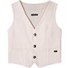 Mayoral Gilet Tailoring per Bambini e Ragazzi Tapioca 8 Anni (128cm)