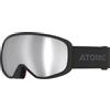 ATOMIC Salomon REVENT STEREO Maschera da sci e snowboard con lenti a specchio anti-riverbero, montatura Live Fit e doppia lente, di colore nero