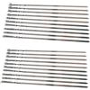 rukauf 20 stecchi per spiedini/arrosticini in acciaio inox