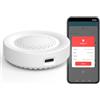 Zecamin Smart Siren Alarm, Forte 100dB, Allarme Wireless per Sensore Porta Finestra, 32 Tipi di Suoni di Allarme Disponibili