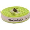 schlauchmeister 24 ... wir leiten's durc Tubo piatto da 1 pollice, 25 mm, 10 m, tubo da costruzione, tubo industriale in gomma sintetica, bianco con verde, 10 bar, da -20°C a +60°