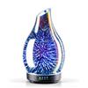 Porseme Diffusore di aromi, 150 ml, diffusore di vetro soffiato a mano, per oli essenziali, umidificatore con timer, a ultrasuoni, silenzioso, 7 tipi di colori di luce LED, senza acqua, senza BPA, per