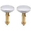 JZK 2 tappi pop-up da 38 mm, tappo a molla per lavabo a scatto clack, tappo di scarico per bacino, tappo di ricambio per lavabo da bagno
